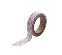 Masking tape triangles verts et rose