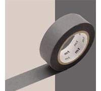Masking tape unicolore pastel - Gris mat - 1,5 cm x 7 m Gris