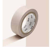 Masking tape unicolore pastel - Marron - 1,5 cm x 7 m
