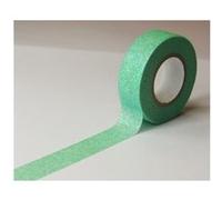 Masking tape - Vert clair - Paillettes - Repositionnable - 15 mm x 10 m - Global Gift Vert