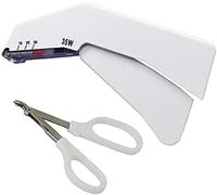 MASKIS Agrafeuse Cutanée Jetable avec 35 Fils Préchargés et Outil de Retrait D'agrafeuse, Kit de Pratique de Suture Chirurgicale de Premiers Secours, pour Entraînement d'urgence en Extérieur