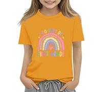 Maskjuwio 100th Day of School Celebration for Girls and Boys Kids T-shirts Fun Colorful Numbers Toy Truck Football Basketball Pullover Femme Épaules Dénudées Manches Longues, jaune, 2-3 ans