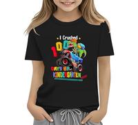 Maskjuwio 100th Day of School Celebration for Girls and Boys Kids T-shirts Fun Colorful Numbers Toy Truck Football Basketball Sweatshirts avec, Noir , 2-3 ans