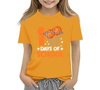 Maskjuwio 100th Day of School Celebration for Girls and Boys Kids T-shirts Fun Colorful Numbers Toy Truck Football Basketball Bébé Nœud Papillon Rouge, jaune, 4-5 ans