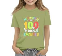 Maskjuwio 100th Day of School Celebration for Girls and Boys Kids T-shirts Fun Numbers Colorful Numbers Toy Large Pulls pour Femmes, AG, 2-3 ans