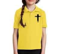 Maskjuwio Chemises pour enfants et filles au printemps, impression personnalisée 2D, manches courtes, pour moyennes et grandes, chemises décontractées confortables, t-shirt sans ventre pour enfants