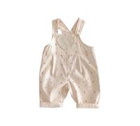 Maskjuwio Combinaison florale pour fille 2025 printemps 05 ans bébé style coréen amour pantalon décontracté tendance pantalon enfant 4 ans, beige, 18-24 mois