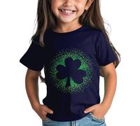 Maskjuwio Filles et Garçons St Day Chemise Graphique Thé Confortable Fit for Daily Wear Green Ages 1 15 Anime Pull Ventre Nu, bleu foncé, 8-9 ans