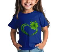 Maskjuwio Filles et Garçons St Day Chemise Graphique Thé Confortable Fit for Daily Wear Green Ages 1 15 Tunique Indien, bleu, 10-11Years