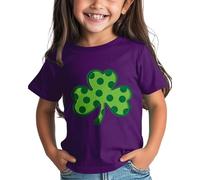 Maskjuwio Filles et Garçons St Day Chemise Graphique Thé Confortable Fit for Daily Wear Green Ages 1 15 Vêtements Filles 128, lilas, 6-7 ans