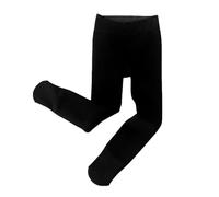 Maskjuwio Jeune bébé fille coton doublé chaud legging tricoté collant extensible basique collant complet pour l'hiver chaussettes pour enfants, Noir , 12-14 ans