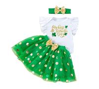Maskjuwio New St Vêtements pour bébé 3 pièces Lettre Fly Sweat à capuche à manches longues Doré à pois Robe fille 80, jaune, 12-18 mois