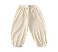 Maskjuwio Pantalons sans danger pour les enfants printemps et filles décontracté mode pantalon neuf points leggings coton bio, Blanc., 11-12 ans