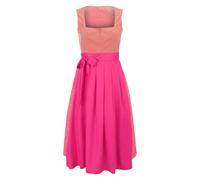 Maskjuwio Robe courte élégante en velours pour femme avec tablier Dirndl, Rose, S