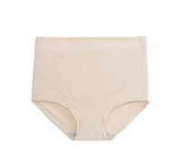Maskjuwio Sous-vêtements de maternité en coton pour femme, culotte de grossesse, post-partum, mère sous le ventre, slip jetable pour femme, kaki, L
