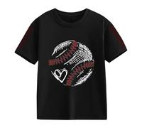 Maskjuwio T-shirts à manches courtes pour et filles pour le printemps, et, impression créative de baseball 2D, rétro personnalisé, ample et confortable, t-shirts décontractés à manches courtes t-shirt