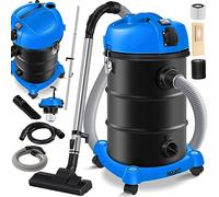 Masko® Aspirateur Industriel 6IN1 Aspirateur Eau et poussière Aspirateur Aspirateur à Cendres 2 300 W + Prise électrique Fonction soufflage Aspiration à Sec et Aspiration de l'eau, Bleu