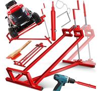 MASKO® Élévateur XXL pour tracteur de gazon 450 kg Dispositif de levage Hebebühne Pour tondeuse autoportée Aide au nettoyage universelle, Élévateur de tracteur de gazon, +45° Inclinaison réglable incl