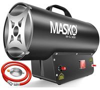 MASKO® Radiateur soufflant à gaz Chauffage à gaz Canon à chaleur Chauffage radiant au gaz Chauffage de chantier Chauffage à gaz chauffage radiant Générateur d'air chaud, noir, 30 KW
