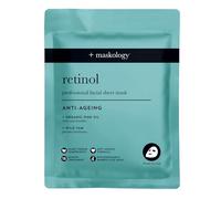 MASKOLOGY RETINOL Masque en tissu professionnel | Masque anti-âge en feuille d'algues | Huile de pin bio et igname sauvage | Masque de soin de la peau | 100 % à base de plantes |