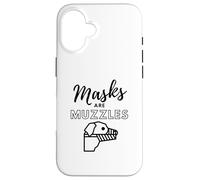 Masks are Muzzles Funny Dog Mask for Human Sheep Muzzle Mask Coque pour iPhone 16