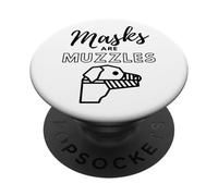 Masks are Muzzles Funny Dog Mask for Human Sheep Muzzle Mask PopSockets PopGrip Adhésif