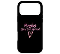 Masks Slow The Spread Cute Pink Heart Face Mask for Girls Coque pour iPhone 17 Pro Max