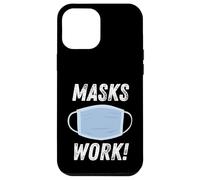 Masks Work Wear a Face Mask & Social Distance & Hygiene Coque pour iPhone 12 Pro Max