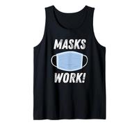 Masks Work Wear a Face Mask & Social Distance & Hygiene Débardeur