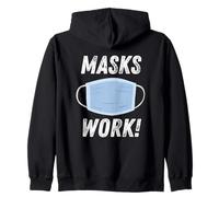 Masks Work Wear a Face Mask & Social Distance & Hygiene Sweat à Capuche