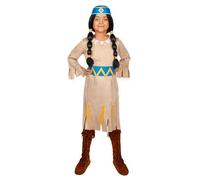 Maskworld Déguisement Arc-en-Ciel - Yakari fille - Marron - 5-6 ans (110-116 cm)