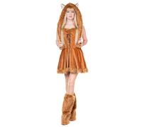 Maskworld Foxy Lady - Costume de renard pour femme - Taille : L - Déguisement de carnaval, Halloween et fête à thème