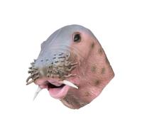 Maskworld Masque de morse en latex - Masque animal réaliste comme déguisement pour Halloween, carnaval et fête à thème