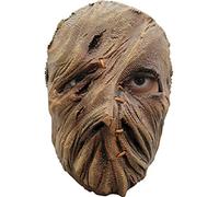 Maskworld Masque d'épouvantail à un œil en latex - Demi-masque d'horreur pour adulte - Idéal pour Halloween, carnaval, fête à thème et effrayant
