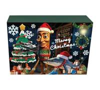 Maslasee Lot de 24 figurines italiennes Brainrot, Tung Tung Tung Sahur, Tralalero Tralala & Lirili Larila Meme Jouets pour enfants à partir de 6 ans et adultes | Jouet rouge foncé (boîte de couleurs 2