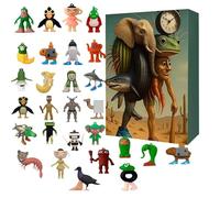 Maslasee Lot de 24 figurines italiennes Brainrot, Tung Tung Tung Sahur, Tralalero Tralala & Lirili Larila Meme Jouet pour enfants à partir de 6 ans et adultes - Jouet rouge cerveau