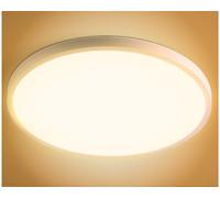 Masled Plafonnier LED encastré ultra fin 38 W,Super lumineux 3420 lm, blanc chaud 3000 K, seulement 2 cm d'épaisseur, etc.,Non compatible avec variateur d'intensité