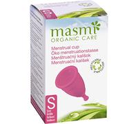 Masmi Coupe Menstruelle en Élastomère de Grade Médical | Hypoallergénique | Alternative Zéro Déchet | Réutilisable et Recyclable | Sans silicone, sans latex, sans Bisphénol et sans Phtalates, Taille S