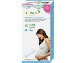 Masmi Maternité Serviettes Hygiéniques 100% Coton Bio 10 Serviettes