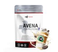 Masmusculo - Farine d’Avoine avec Protéine Whey 1 kg - Sans Sucres - Petit-Déjeuner Énergétique et Pré-Workout - Masse Musculaire - Riche en Fibres - Goût Capuccino