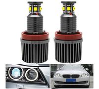 MASO 2 phares LED Angel Eyes BMW 120 W CREE LED blanc xénon 6000K pour BMW E82 E90 E92 E60 E61 E63 E89 X6