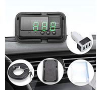 MASO Affichage tête haute numérique GPS universel avec avertissement de vitesse + adaptateur 3 USB