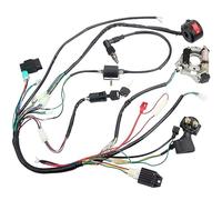 MASO Faisceau de câblage électrique, assemblage de fils CDI pour Dirt Bike chinois ATV QUAD 50/70/90/110CC 125, kit de faisceau de câblage de bobine d'allumage CDI