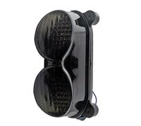 MASO Feu arrière pour moto Feu arrière arrière LED Feu de frein Stop Lentille fumée, Moto Rouge Conduite + Indicateur de direction ambre Compatible avec Kawasaki ZX6R 1998-2002