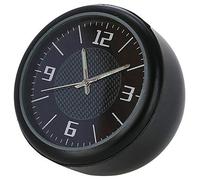 Maso Horloge à quartz ronde pour tableau de bord, grille d'aération, décoration de voiture, noir