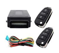 MASO Kit de verrouillage central universel pour porte de voiture avec boîte de contrôle + 2 télécommandes de rechange pour serrure centrale de voiture