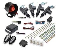 MASO Kit de Verrouillage Centralisé à Distance pour Voiture 4 Portes Système d'entrée Sans Clé + Système d'Immobilisation Antivol avec Alarme Antivol et Capteur de Choc Universel Convient à Toutes les