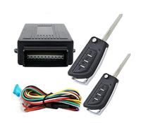 MASO Kit de verrouillage universel pour porte de voiture avec boîte de contorl + 2 télécommandes de rechange pour serrure centrale de voiture
