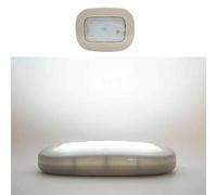 MASO Lampe dôme 10 LED pour voiture, camping-car, lampe de lecture USB pour remorque/van/yacht/bateau/caravane (beige + blanc)