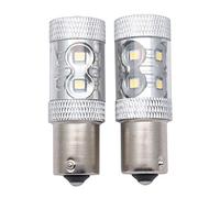 MASO Lot de 2 ampoules LED 12 V 1156 avec lentille de projecteur BA15S P21W 6000 K blanc super lumineux Canbus sans erreur pour feux de recul, feux de freinage, feux arrière
